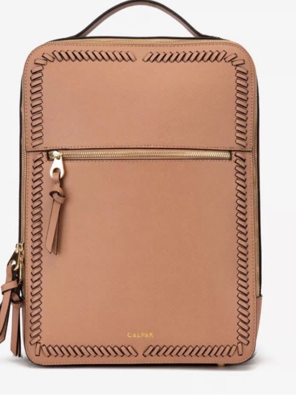 Calpak laptop Backpack in Caramel